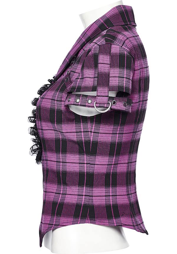 Uriah Tartan [Magenta/Black] | SHIRT* - Image 9