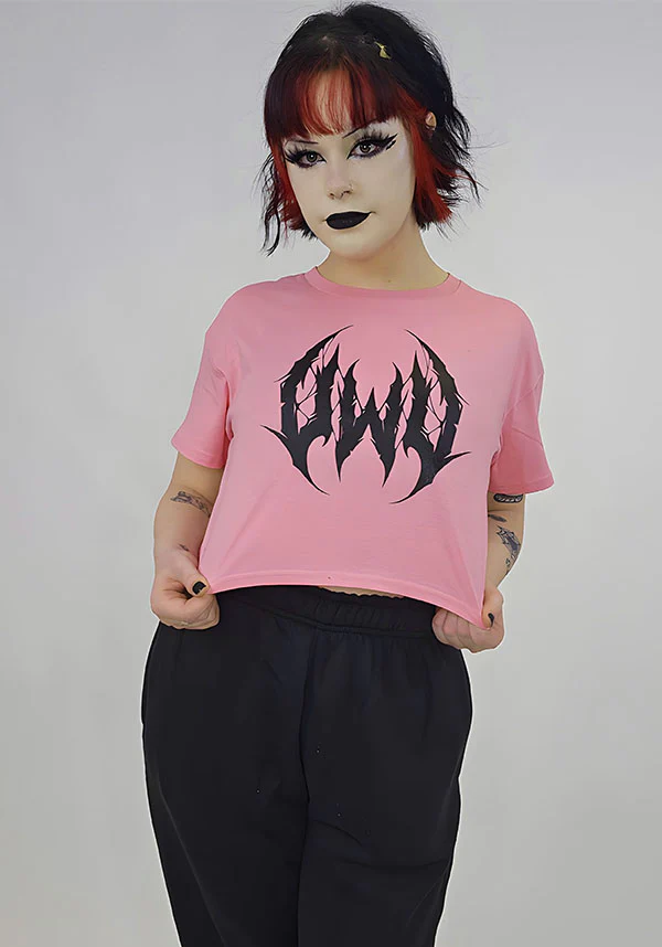UWU Metal [Pink] | CROP TEE - Image 10