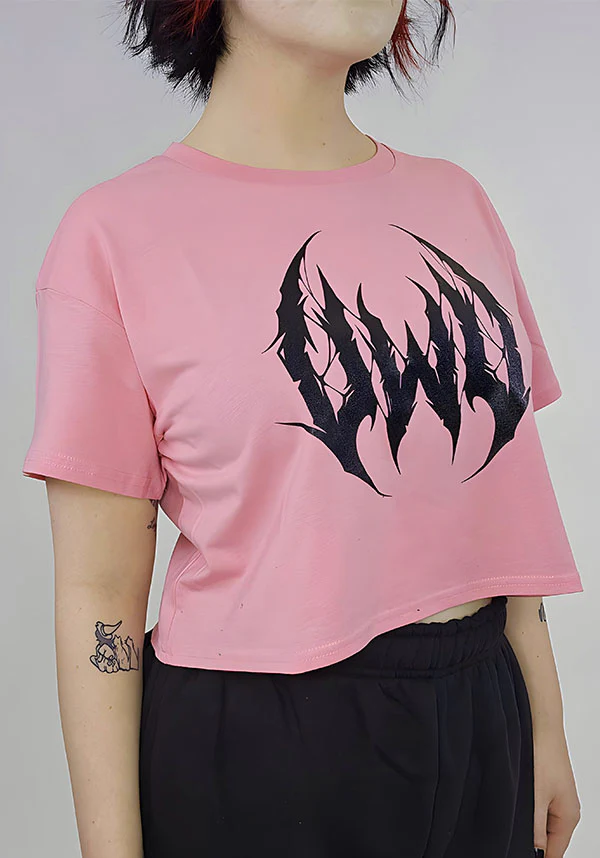 UWU Metal [Pink] | CROP TEE - Image 12