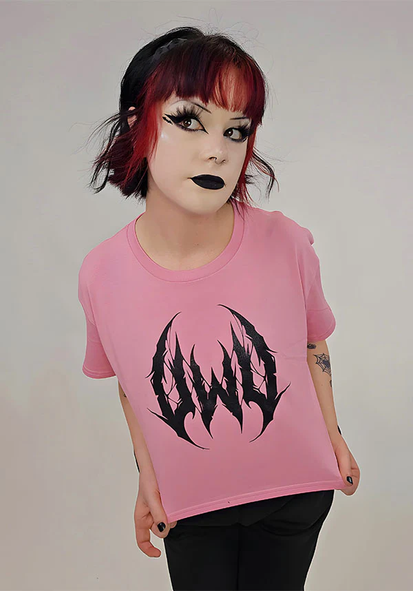 UWU Metal [Pink] | CROP TEE - Image 6