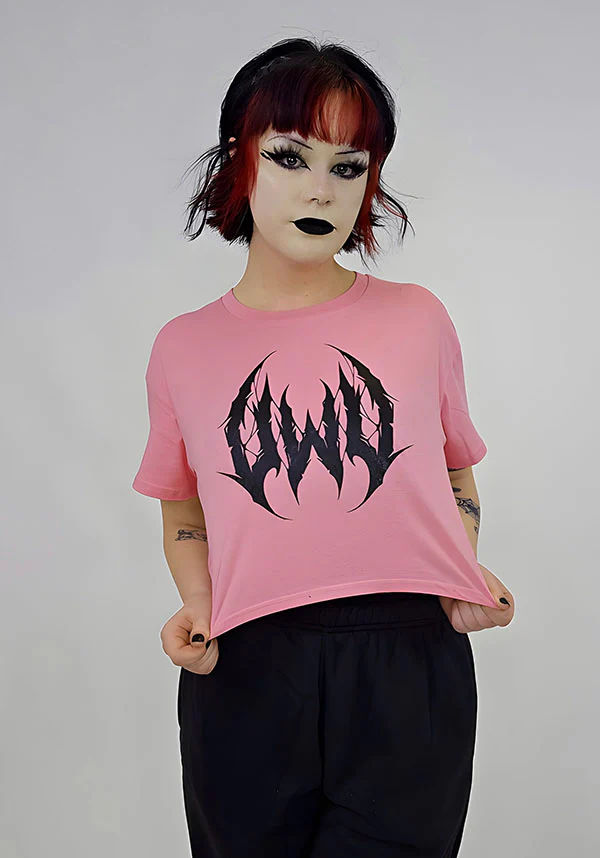 UWU Metal [Pink] | CROP TEE - Image 8