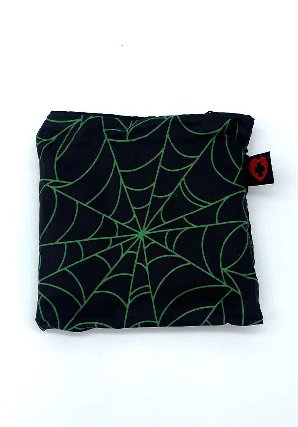 Webbed [Green] | REUSABLE TOTE BAG - Image 5