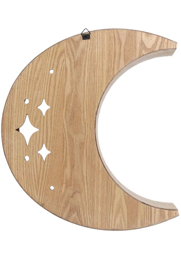 Wooden Crescent Moon | WALL SHELF - Image 3