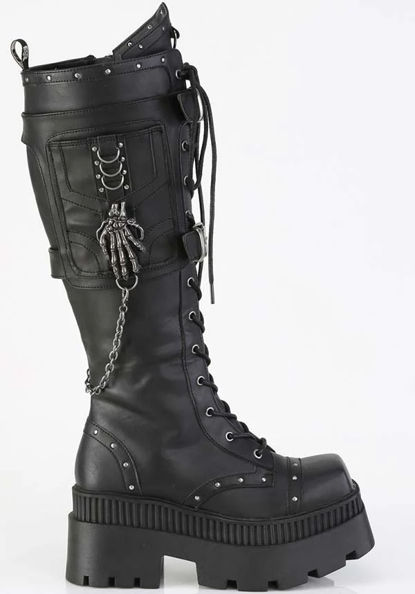 Wrath-205 [Black] | PLATFORM BOOTS [PREORDER] - Image 5