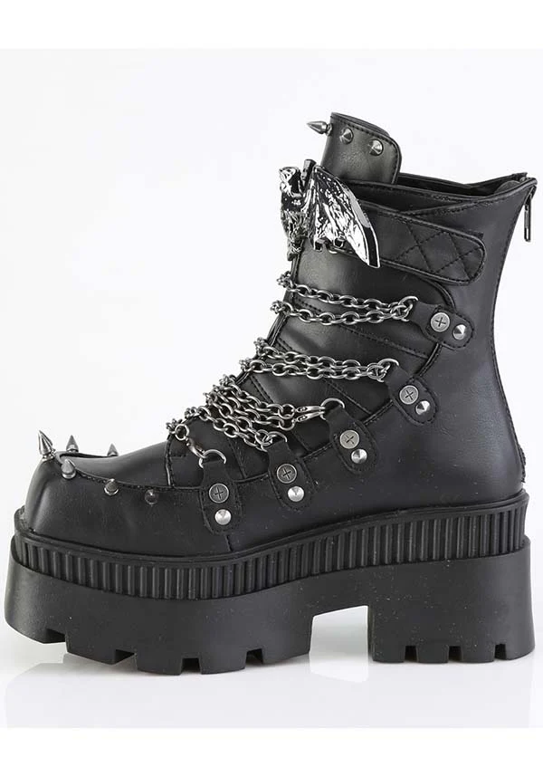 Wrath-55 [Black] | PLATFORM BOOTS [PREORDER] - Image 4