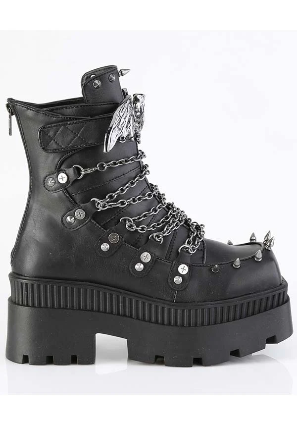 Wrath-55 [Black] | PLATFORM BOOTS [PREORDER] - Image 5