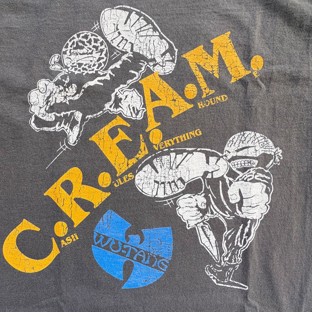 Wu-Tang Clan | CREAM Kicked [Faded Black] T-SHIRT [PREORDER] - Image 2