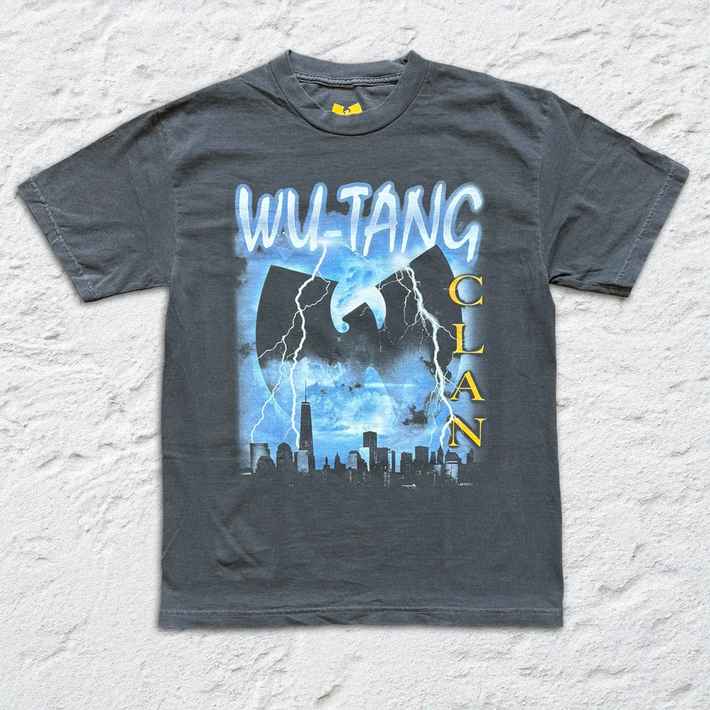 Wu-Tang Clan | Lightning Cityscape [Faded Black] T-SHIRT [PREORDER]