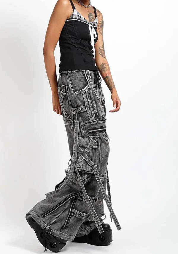 X-Strap [Fog Wash Denim] | PANTS - Image 5
