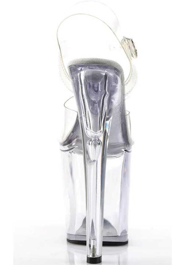 XTREME-808 [Clear] | PLATFORM HEELS [PREORDER] - Image 4