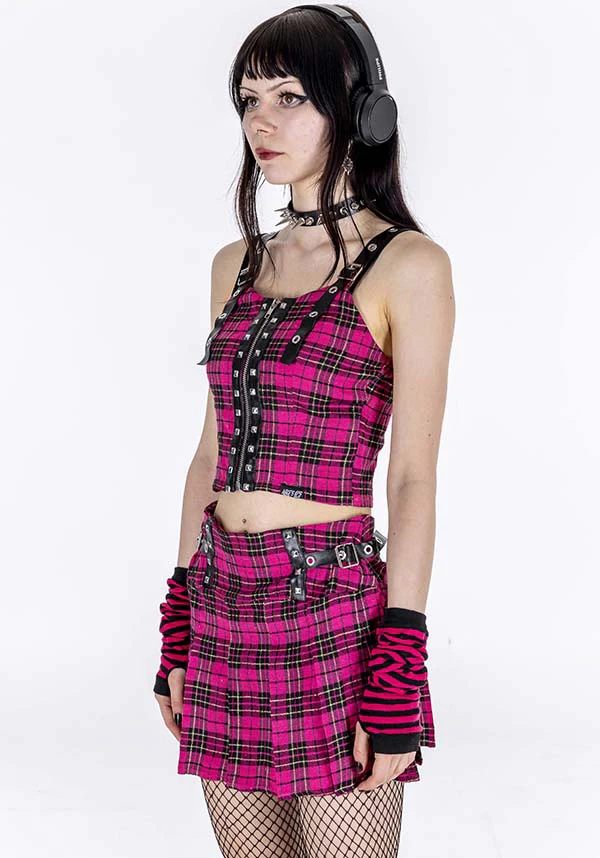 Zip It Plaid | CROP TOP* - Image 4
